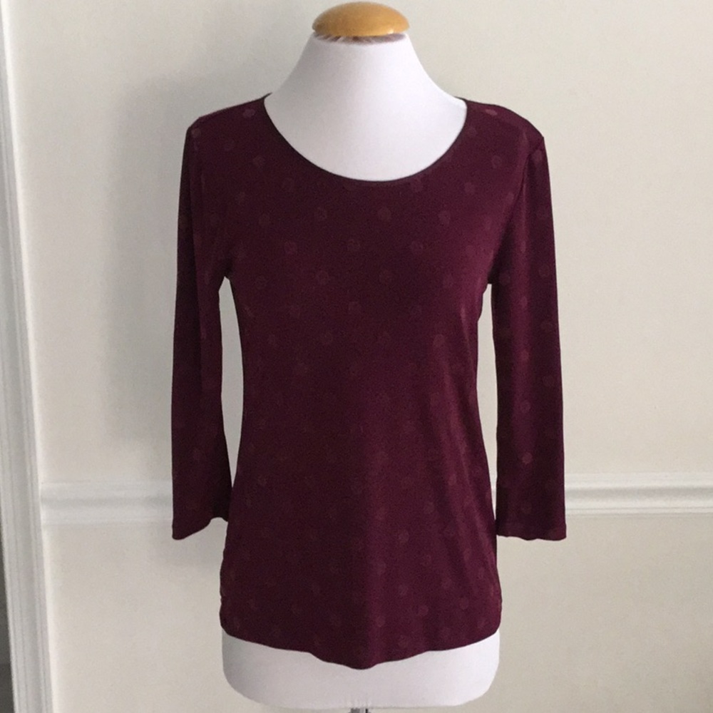 Ann Taylor Polka Dot -Small Awesome Top EUC